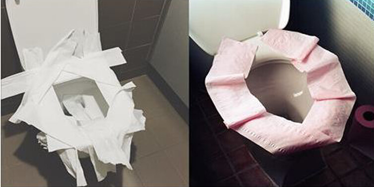 これを読めばもうトイレットペーパーを便座にかける行為は絶対したくなくなります！
